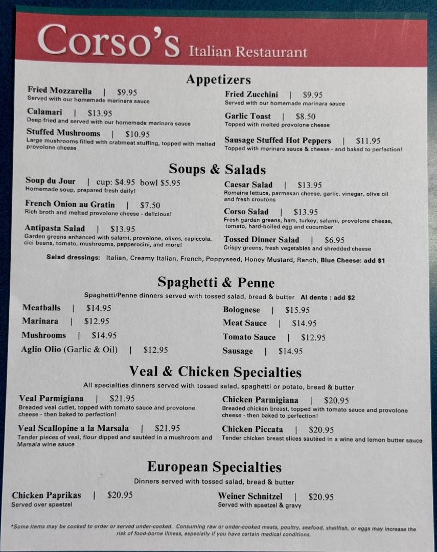 Corso's Italian Restaurant